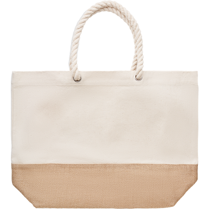 Canvas Beach Bag with Jute Detail_BEIGE_back