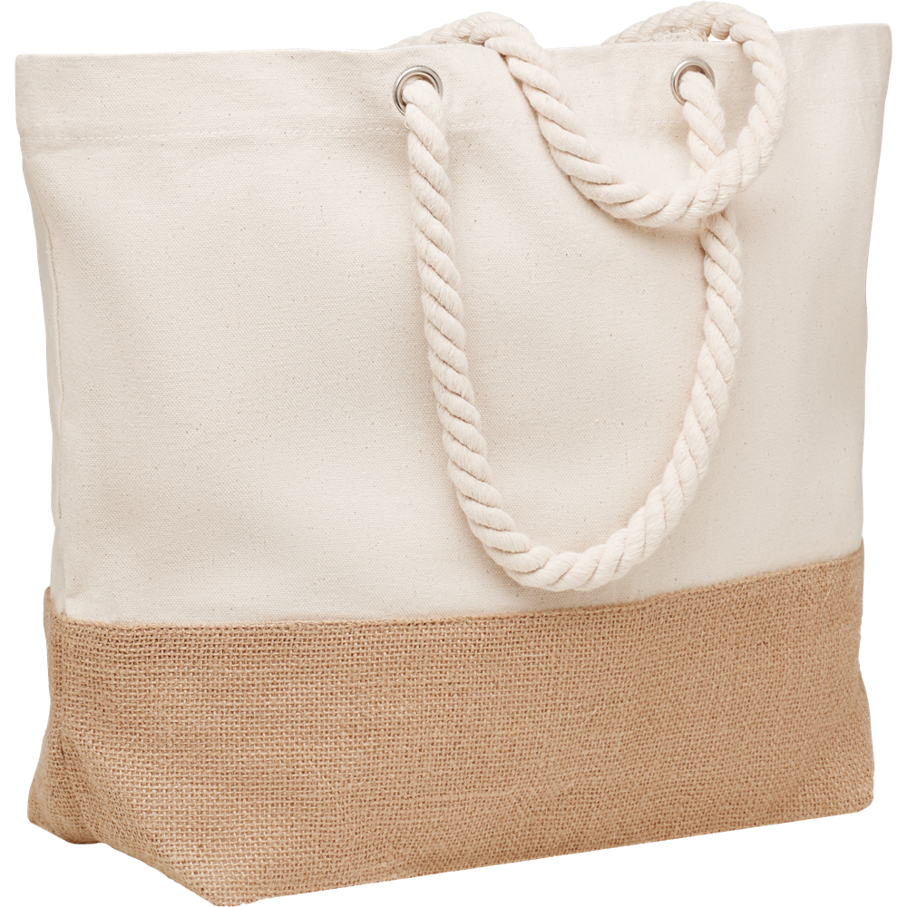 Canvas Beach Bag with Jute Detail_BEIGE_DETAILEDIMAGE_front_1