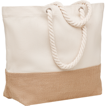 Canvas Beach Bag with Jute Detail_BEIGE_DETAILEDIMAGE_front_1