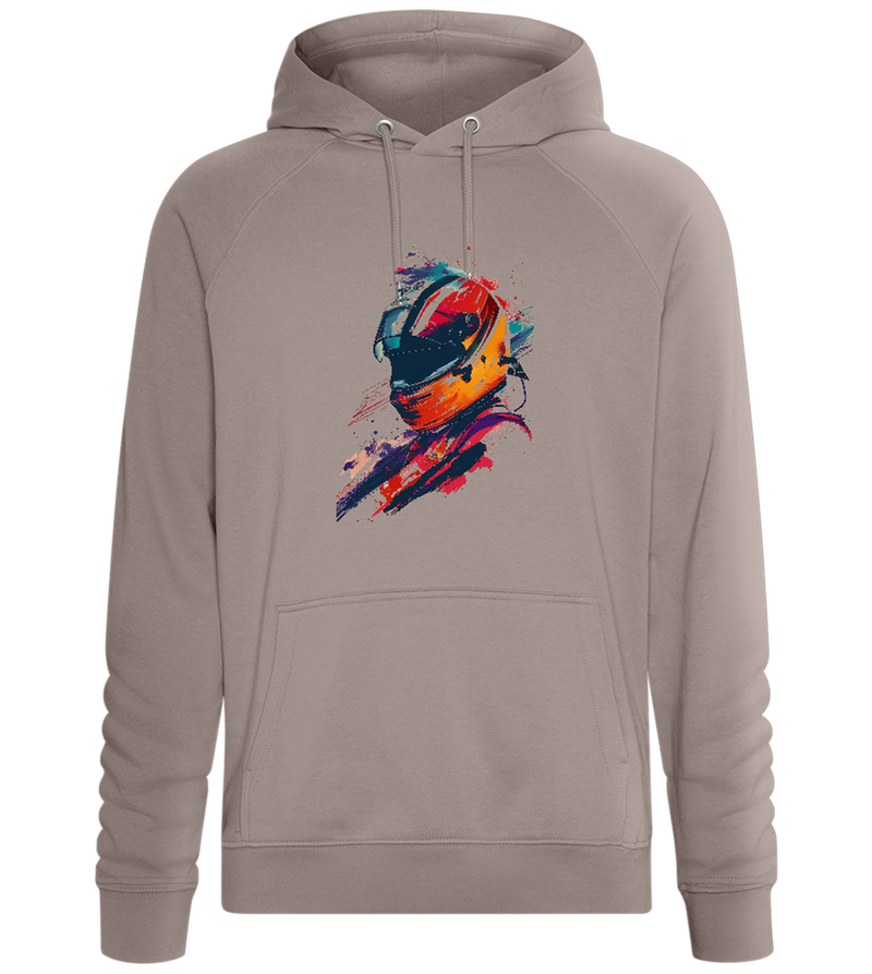 F1 Helmet 1 Design - Comfort unisex hoodie_CHARCOAL CHIN_front