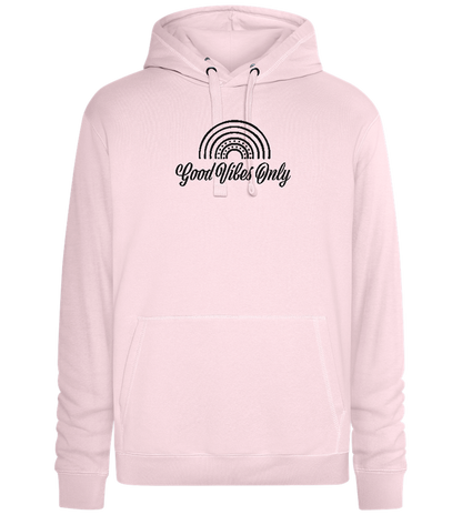 Good Vibes Only Design - Premium unisex hoodie_LIGHT PEACH ROSE_front