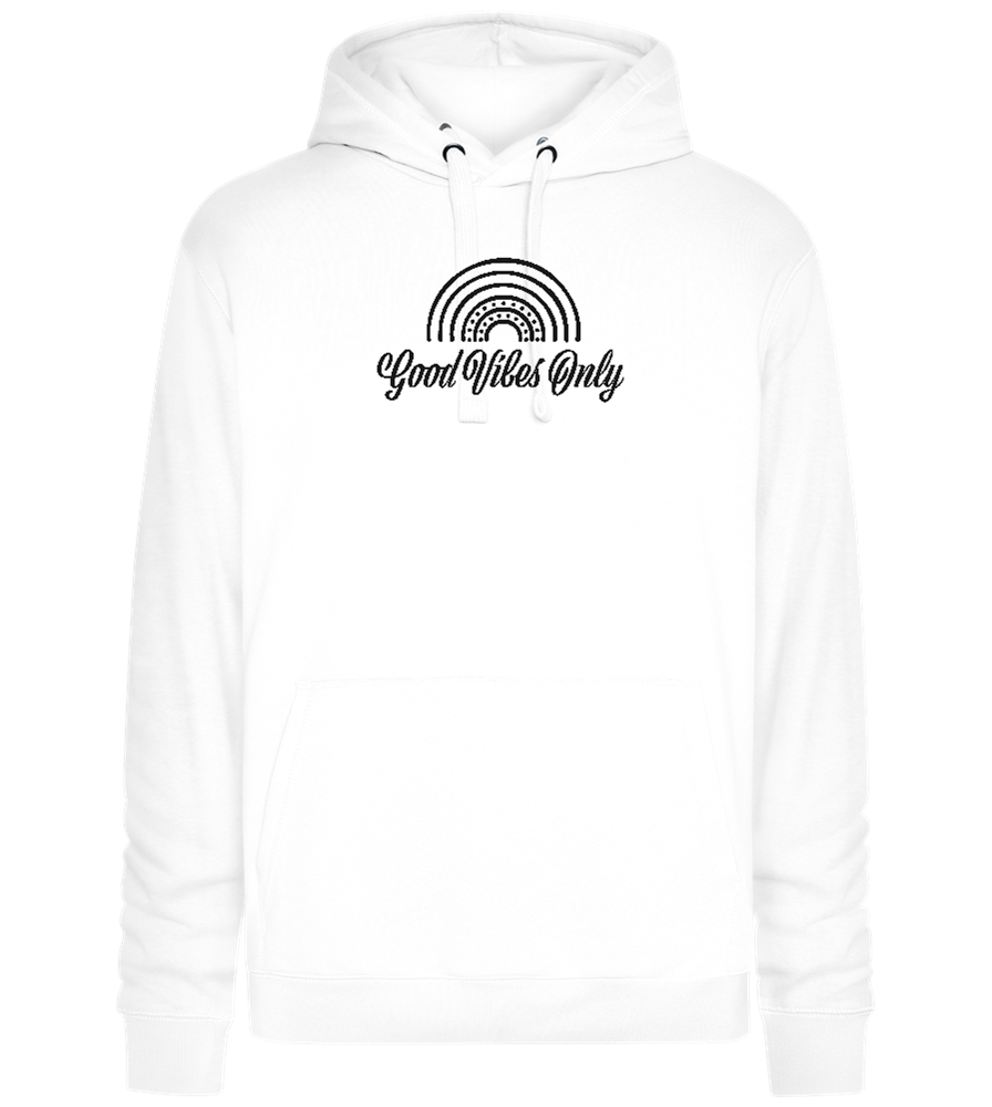 Good Vibes Only Design - Premium unisex hoodie_WHITE_front