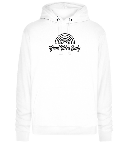 Good Vibes Only Design - Premium unisex hoodie_WHITE_front