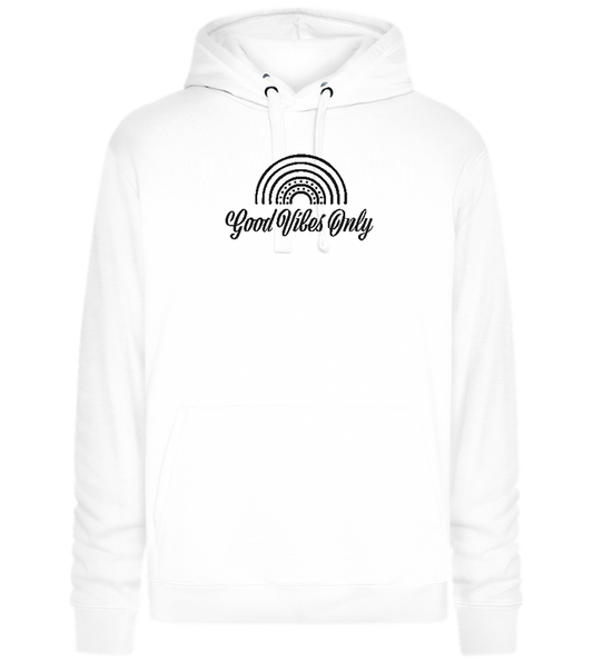 Good Vibes Only Design - Premium unisex hoodie_WHITE_front