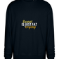 Sweat is Just Fat Crying Design - Comfort Essential Unisex Sweater_BLACK_front