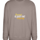 Sweat is Just Fat Crying Design - Comfort Essential Unisex Sweater_CHARCOAL CHIN_front