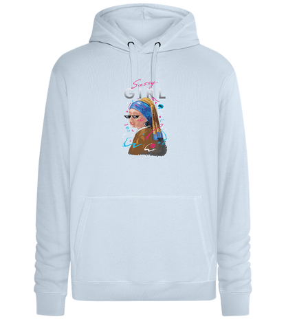 The Sassy Girl Design - Premium unisex hoodie_CREAMY BLUE_front