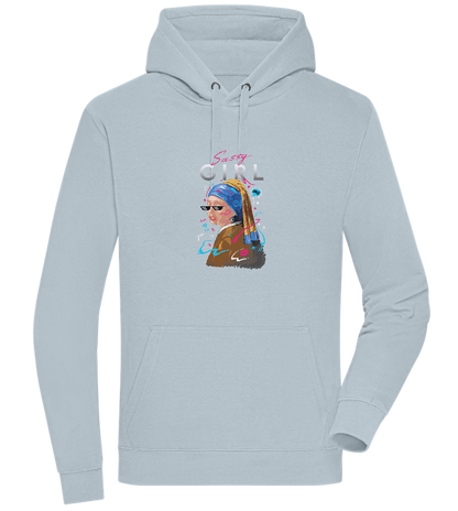 The Sassy Girl Design - Premium unisex hoodie_CREAMY BLUE_front