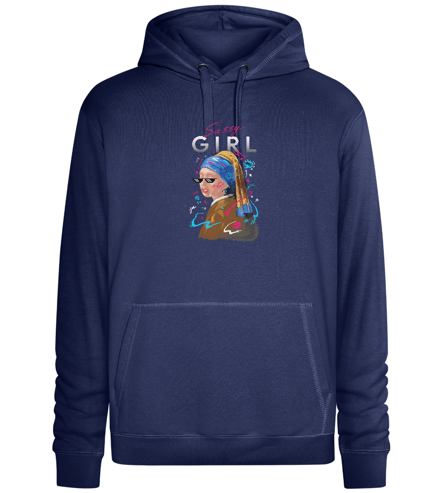 The Sassy Girl Design - Premium unisex hoodie_DENIM CHINA_front