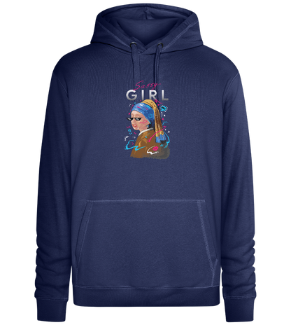 The Sassy Girl Design - Premium unisex hoodie_DENIM CHINA_front