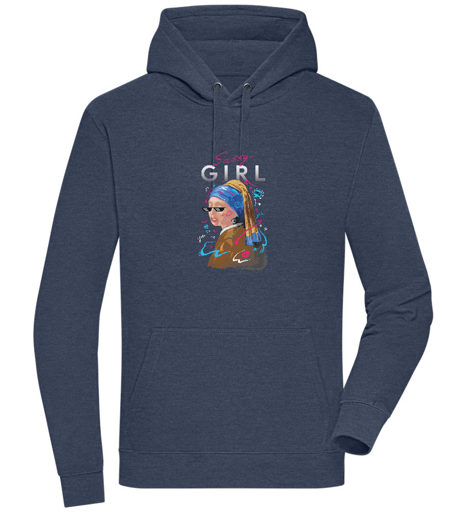 The Sassy Girl Design - Premium unisex hoodie_DENIM CHINA_front