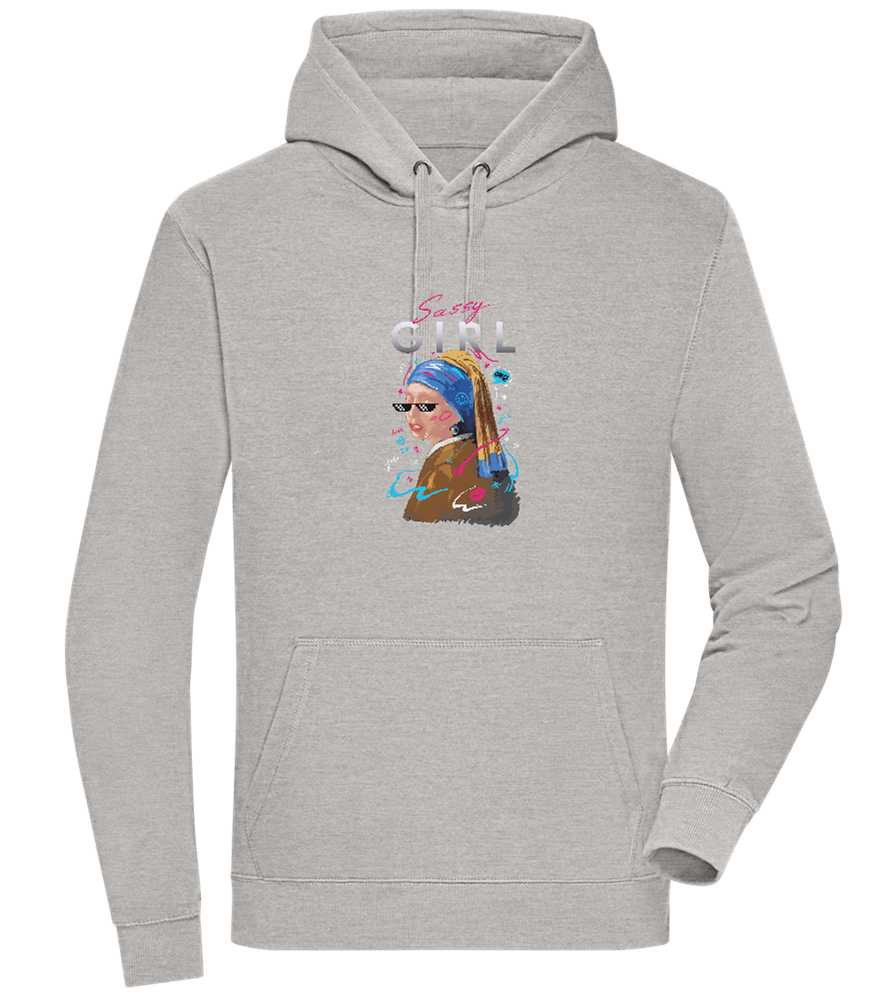 The Sassy Girl Design - Premium unisex hoodie_ORION GREY II_front