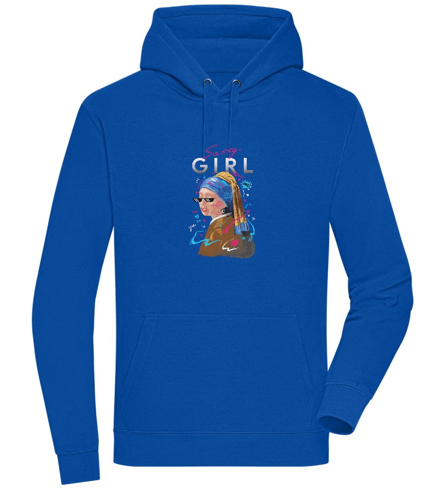 The Sassy Girl Design - Premium unisex hoodie_ROYAL_front