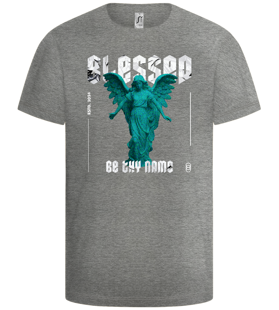 Blessed By An Angel Design - Basic kids t-shirt_ORION GREY_front