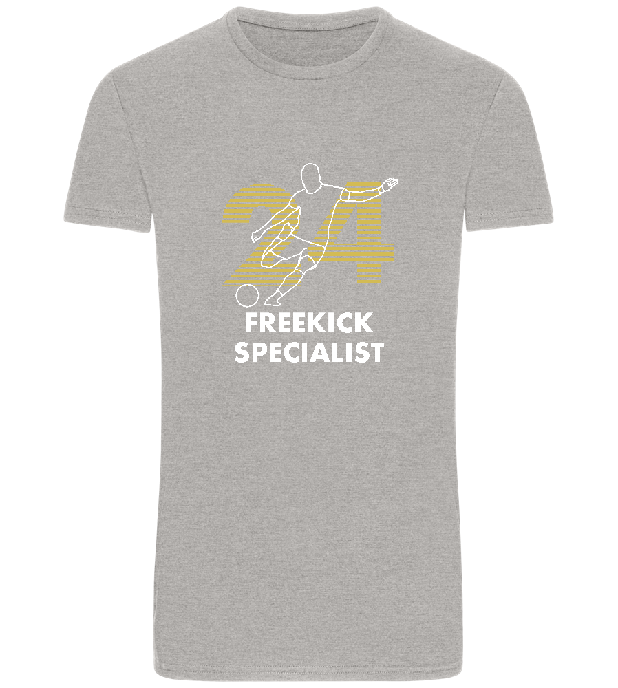 Freekick Specialist Design - Basic Unisex T-Shirt_ORION GREY_front