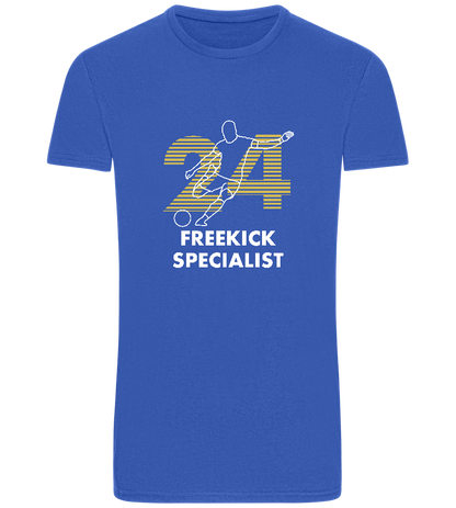 Freekick Specialist Design - Basic Unisex T-Shirt_ROYAL_front