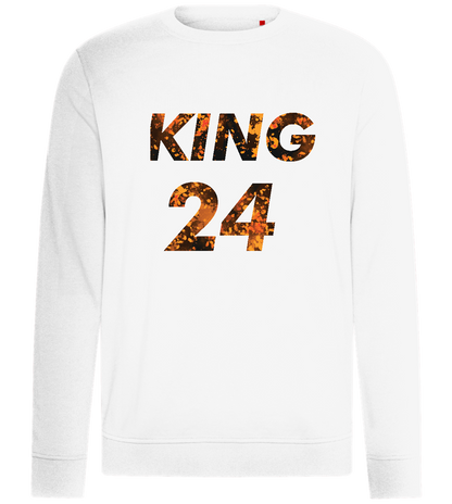 KING 24 Design - Comfort unisex sweater_WHITE_front