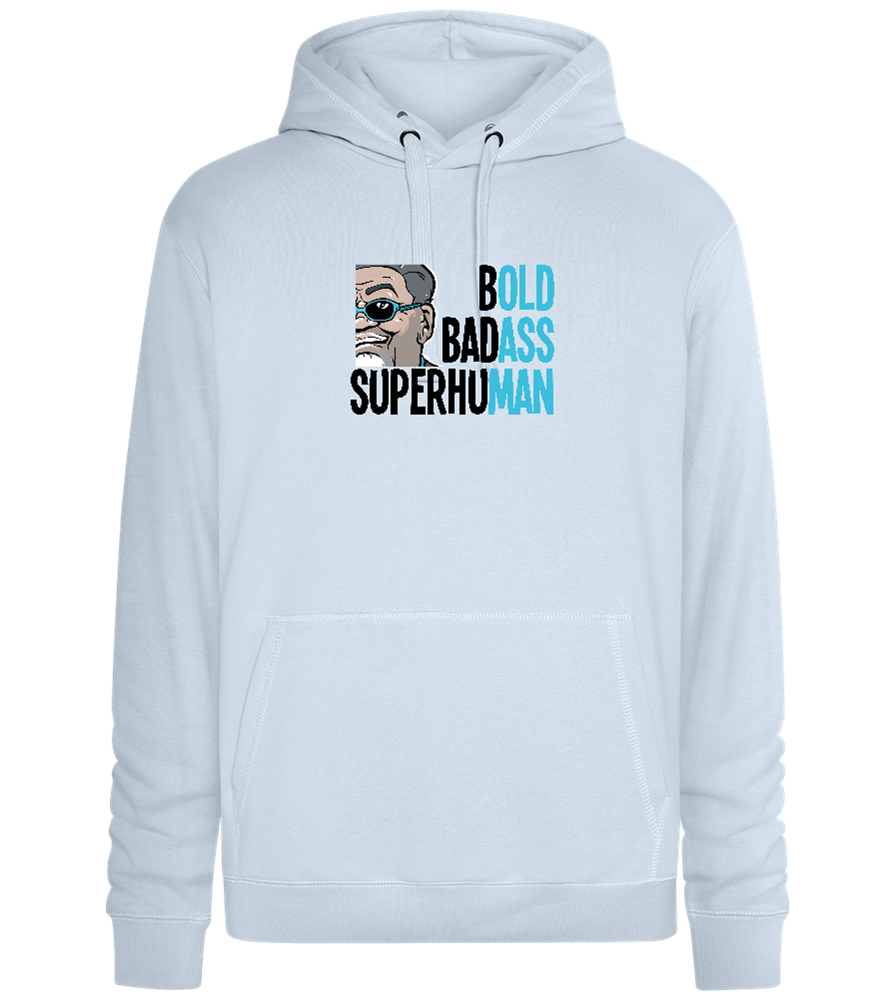 Bold Man Design - Premium unisex hoodie_CREAMY BLUE_front