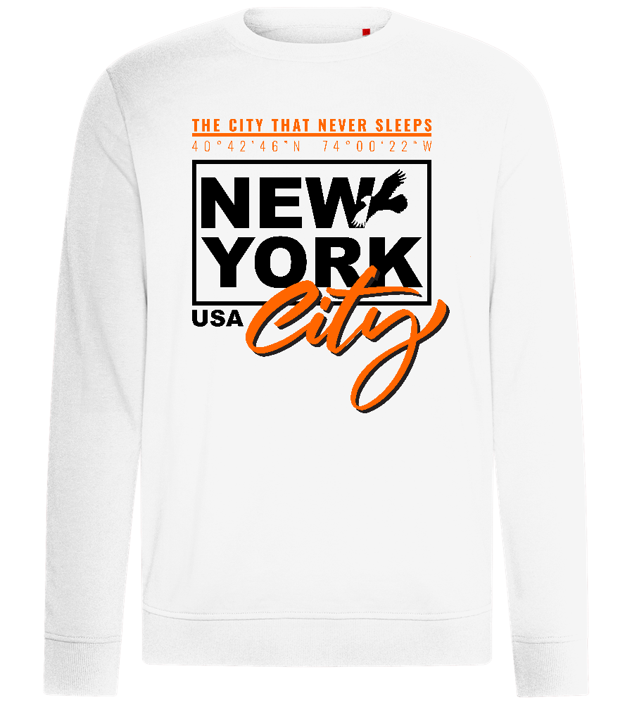 New York City Design - Comfort unisex sweater_WHITE_front