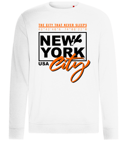 New York City Design - Comfort unisex sweater_WHITE_front