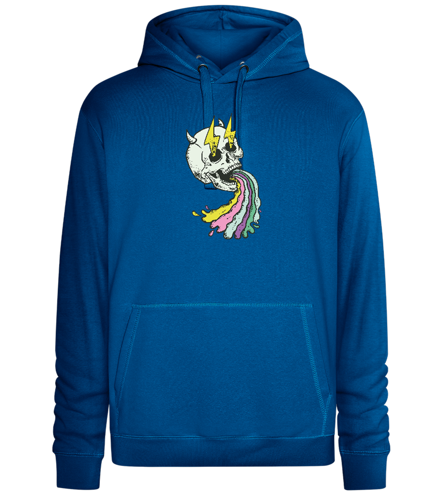 Rainbow Skull Thunders Design - Premium unisex hoodie_ROYAL_front