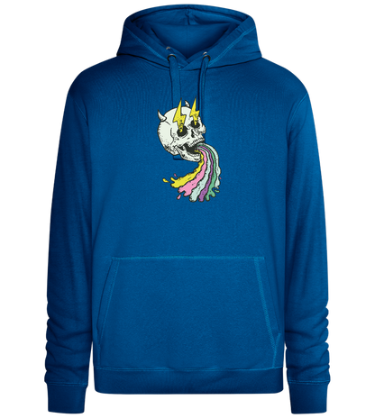 Rainbow Skull Thunders Design - Premium unisex hoodie_ROYAL_front