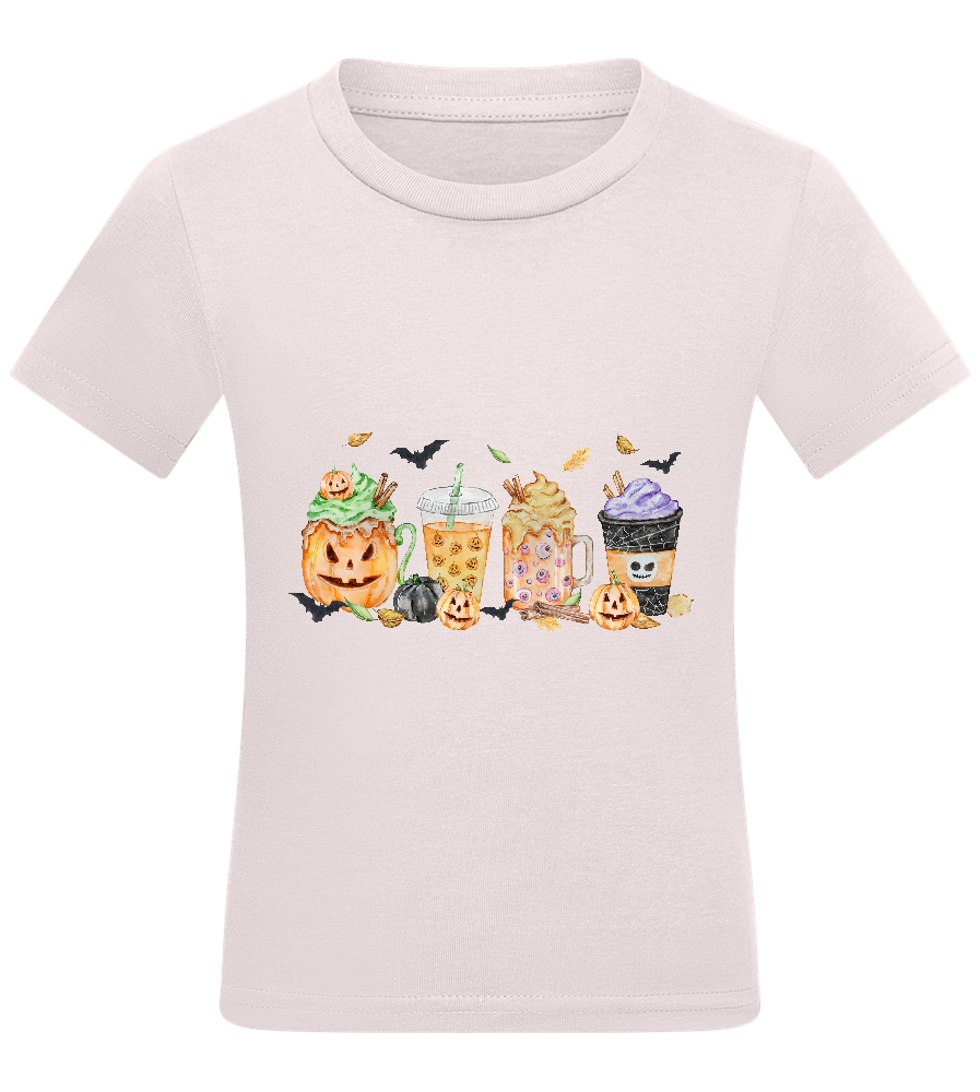 Halloween Drinks Design - Comfort kids fitted t-shirt_LIGHT PINK_front