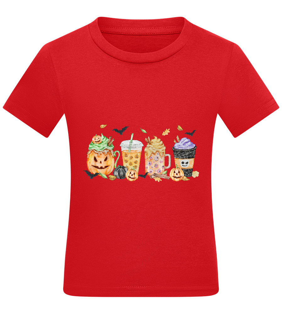 Halloween Drinks Design - Comfort kids fitted t-shirt_RED_front