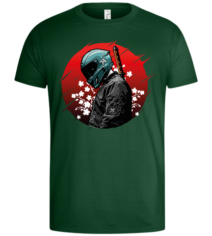 Midnight Samurai Design - Basic men's t-shirt_GREEN BOTTLE_front