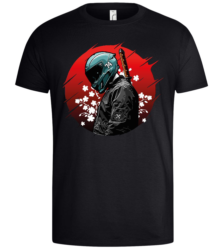 Midnight Samurai Design - Basic men's t-shirt_MARINE_front