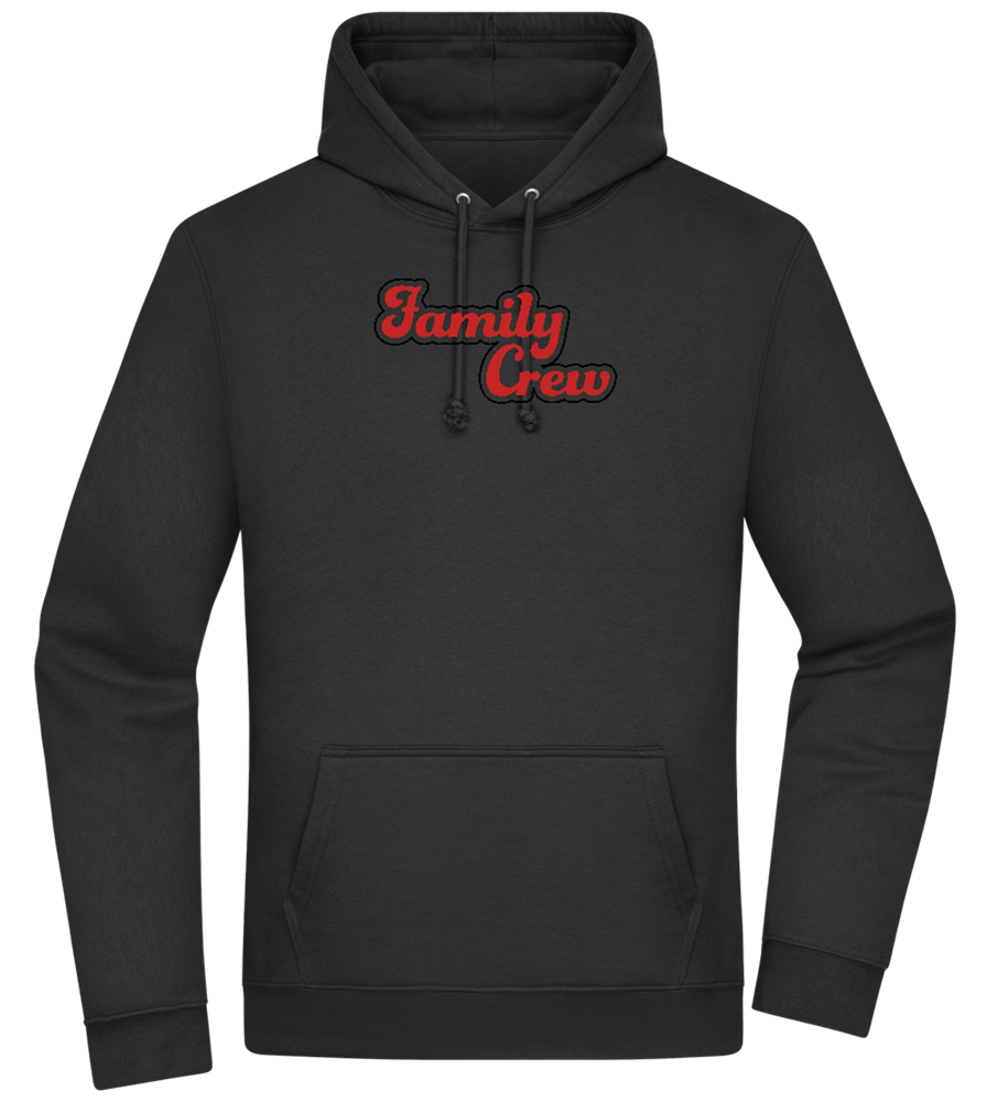 Family Crew Design - Premium Essential Unisex Hoodie_BLACK_front