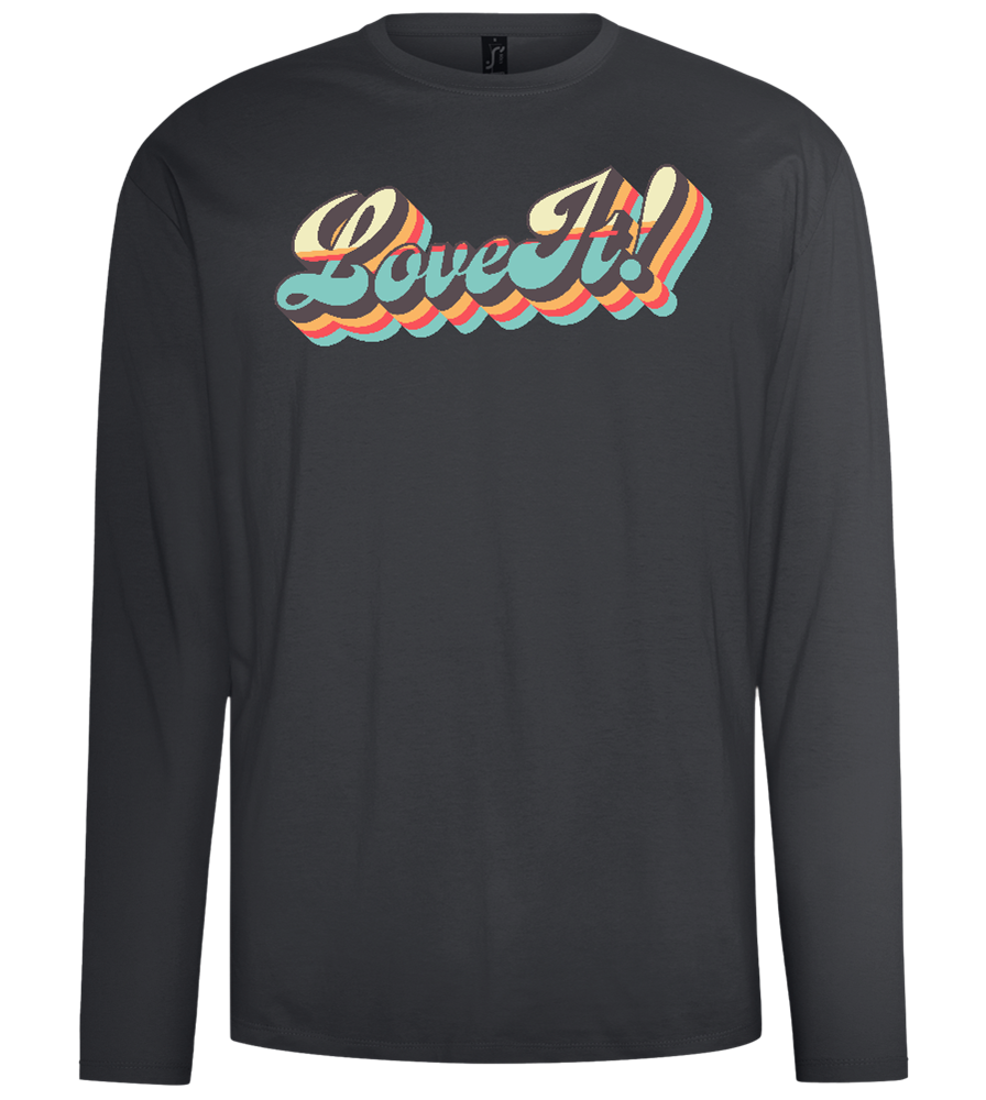 Love It Design - Comfort men's long sleeve t-shirt_DARK GRAY_front