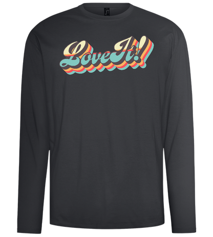 Love It Design - Comfort men's long sleeve t-shirt_DARK GRAY_front