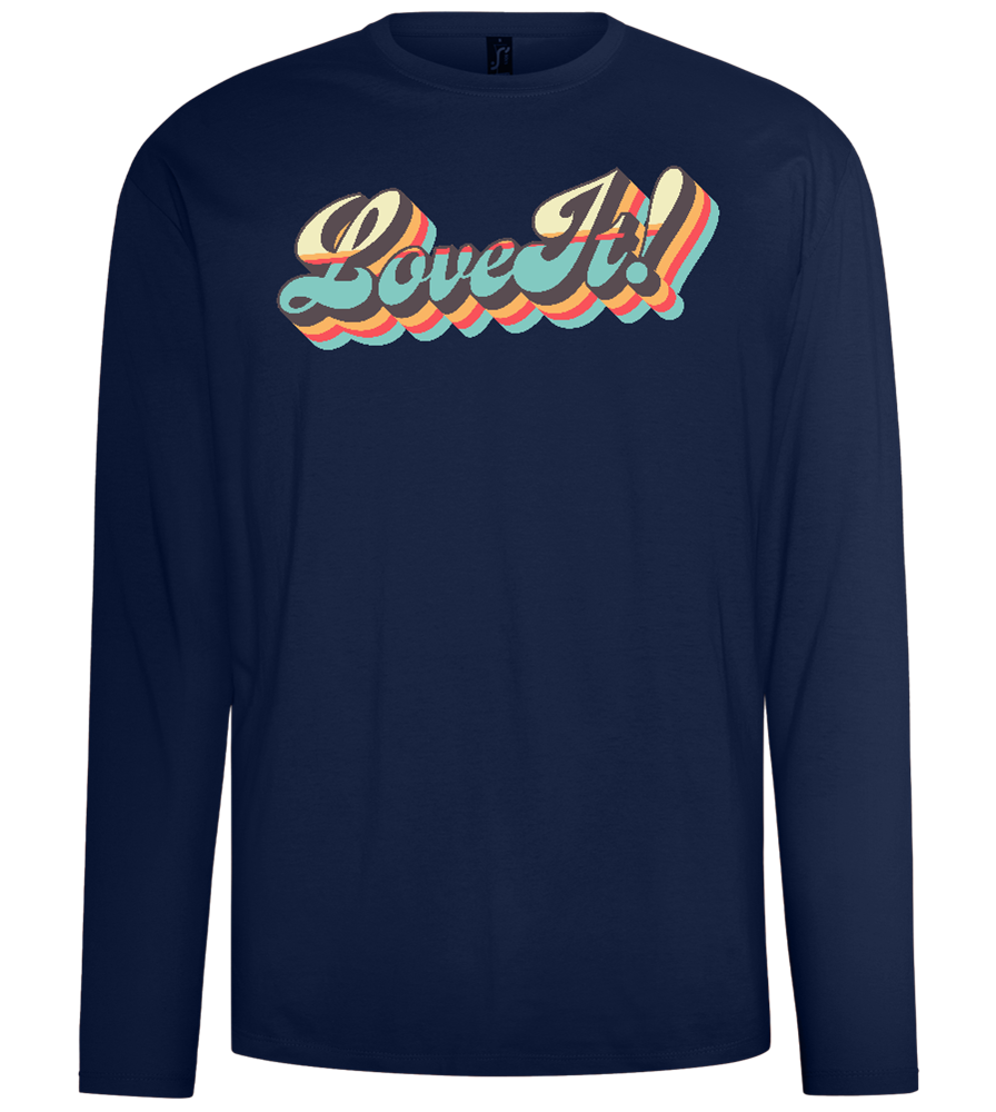 Love It Design - Comfort men's long sleeve t-shirt_MARINE_front