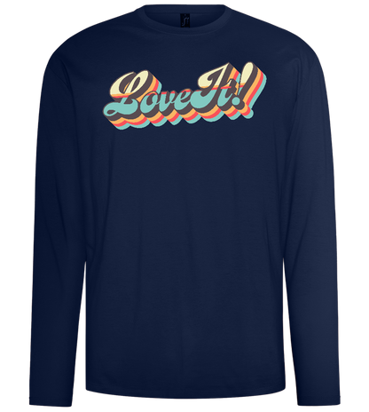 Love It Design - Comfort men's long sleeve t-shirt_MARINE_front