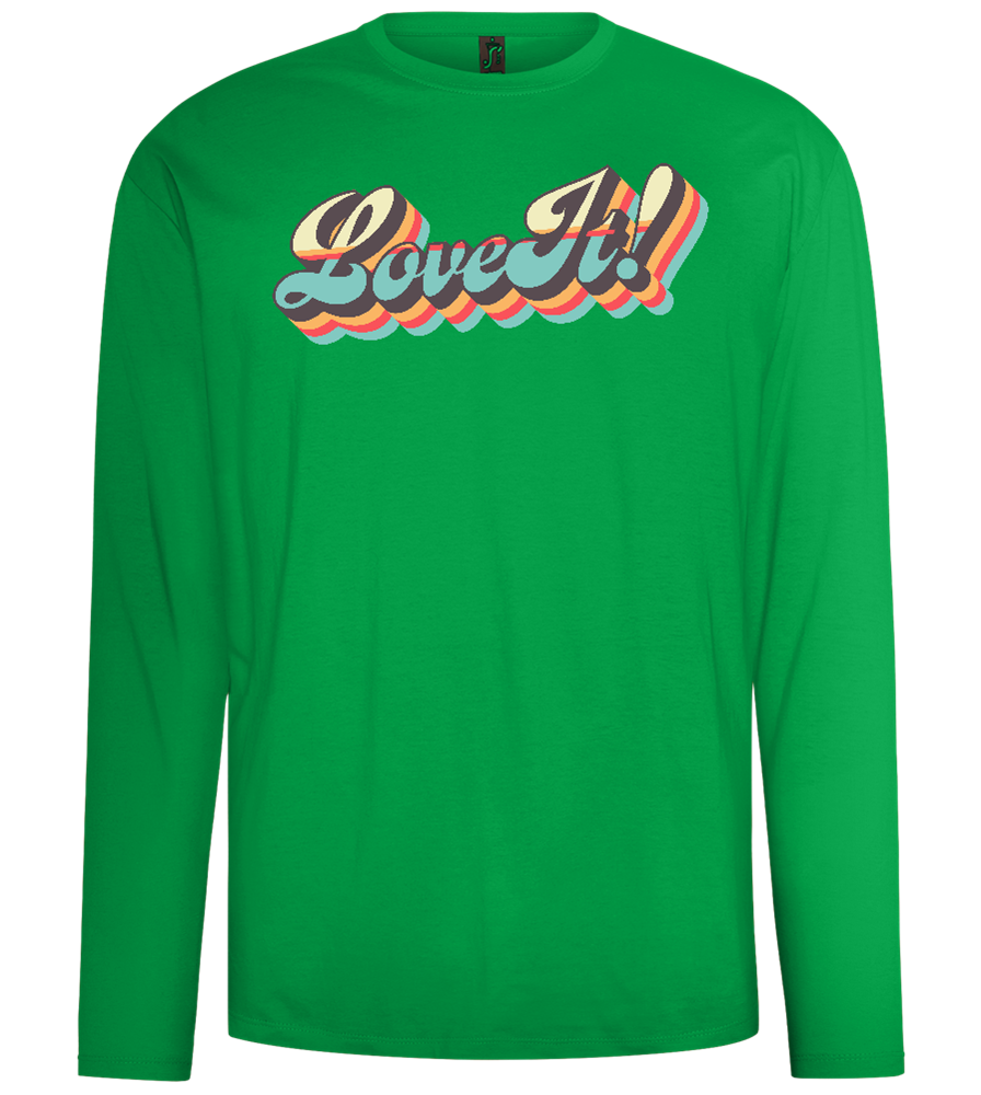 Love It Design - Comfort men's long sleeve t-shirt_MEADOW GREEN_front