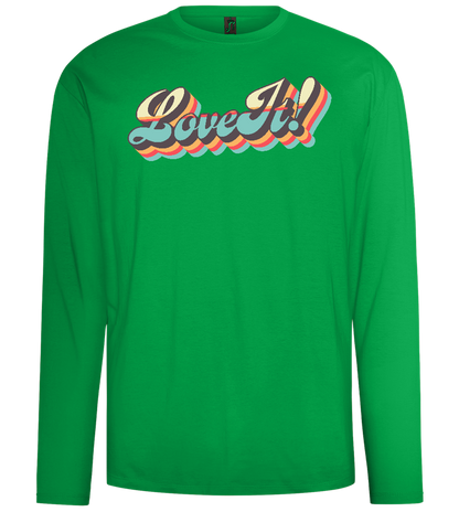 Love It Design - Comfort men's long sleeve t-shirt_MEADOW GREEN_front