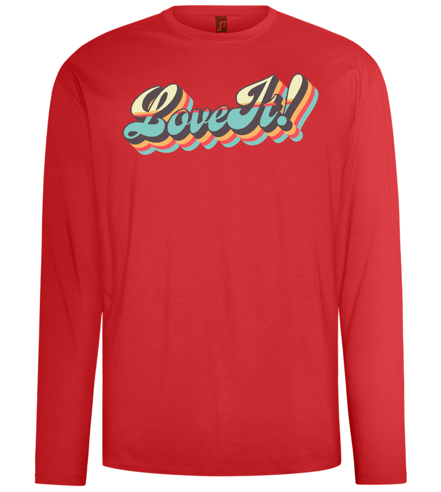 Love It Design - Comfort men's long sleeve t-shirt_RED_front