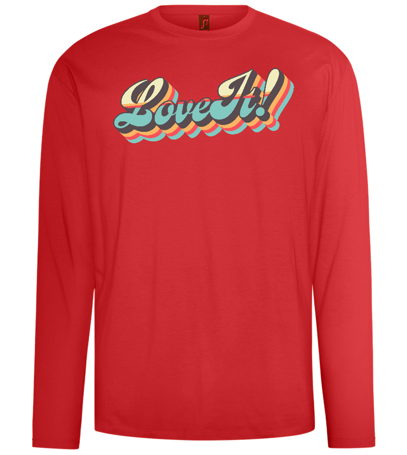 Love It Design - Comfort men's long sleeve t-shirt_RED_front