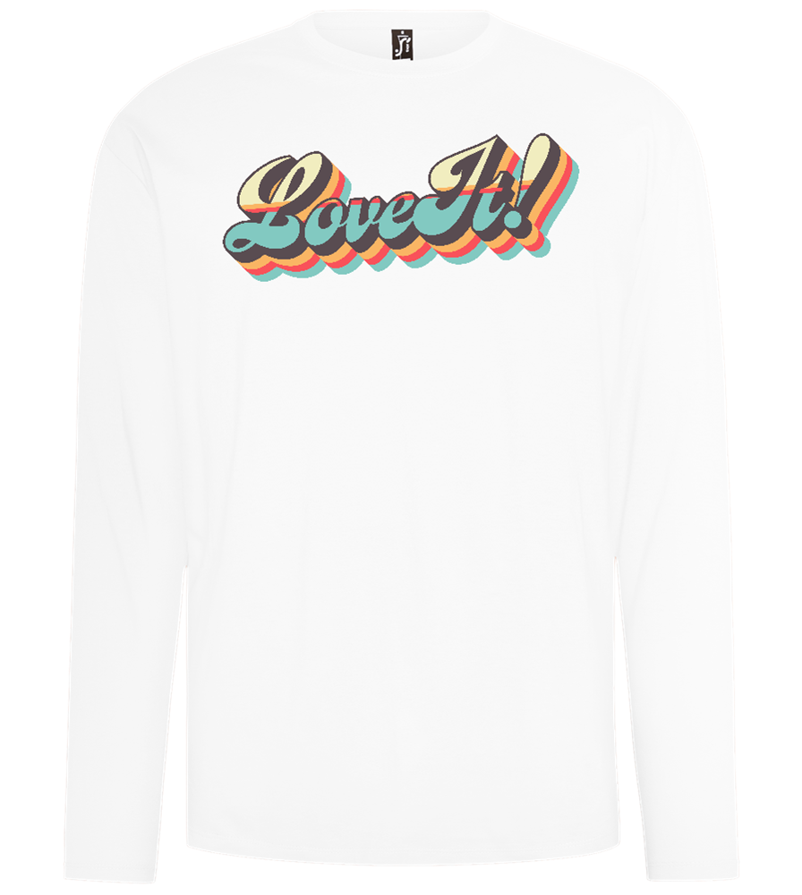 Love It Design - Comfort men's long sleeve t-shirt_WHITE_front