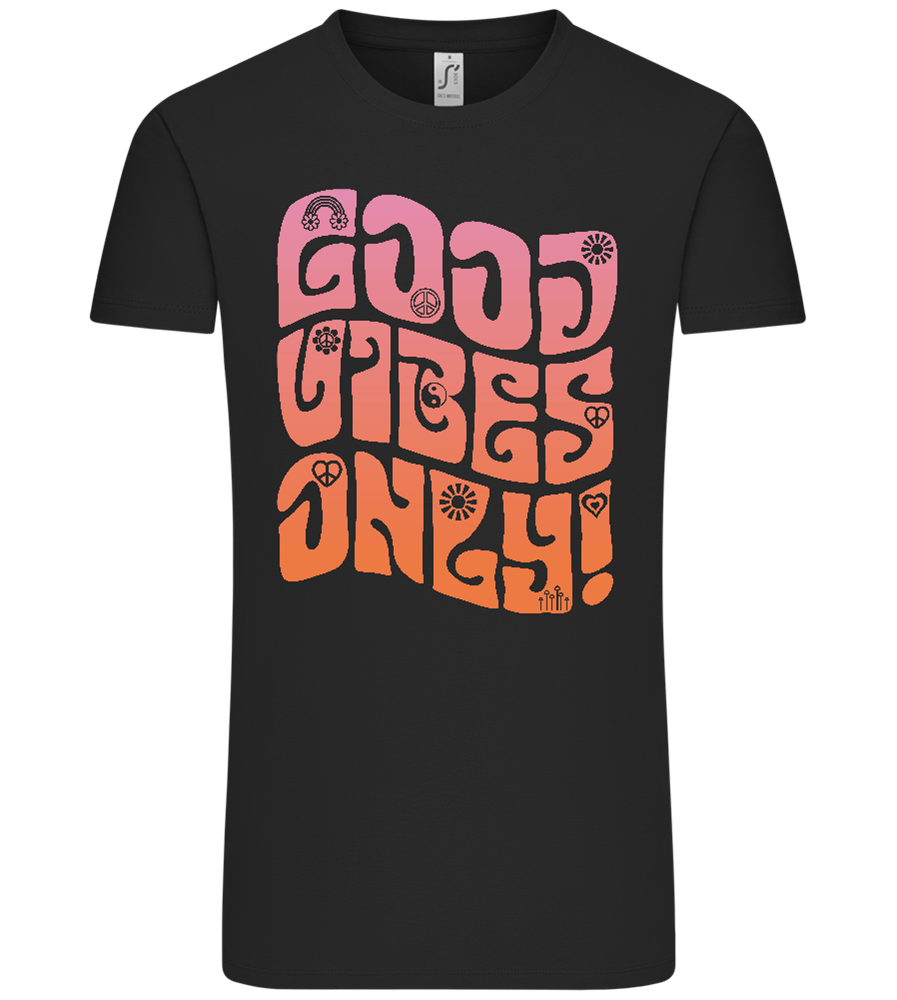 Good Vibes Design - Comfort Unisex T-Shirt_DEEP BLACK_front