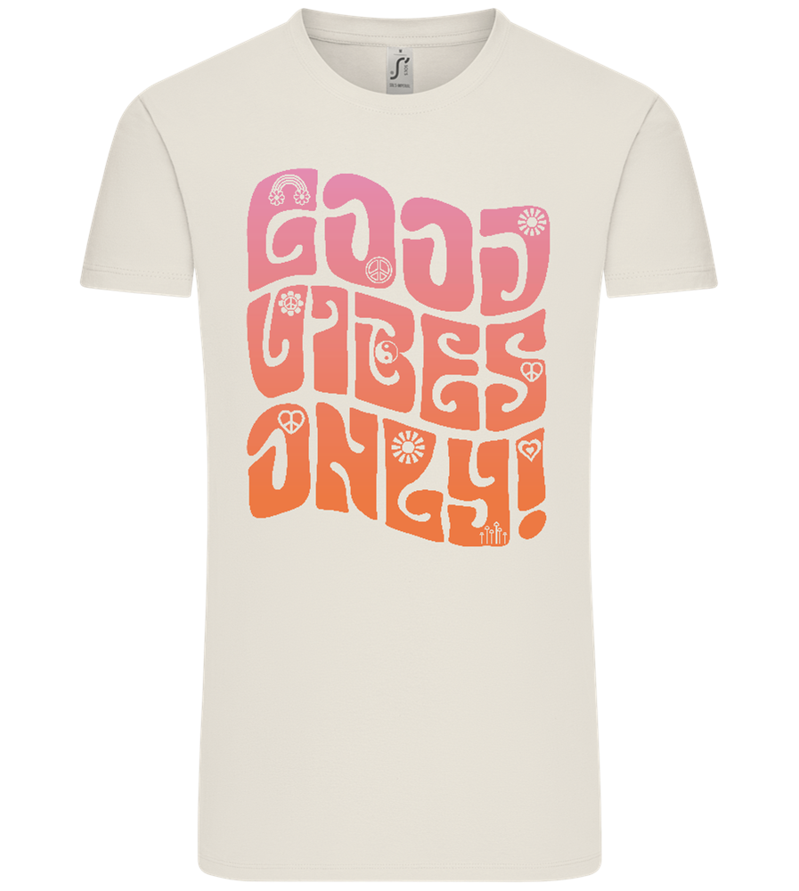 Good Vibes Design - Comfort Unisex T-Shirt_ECRU_front