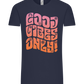 Good Vibes Design - Comfort Unisex T-Shirt_FRENCH NAVY_front