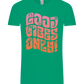 Good Vibes Design - Comfort Unisex T-Shirt_SPRING GREEN_front