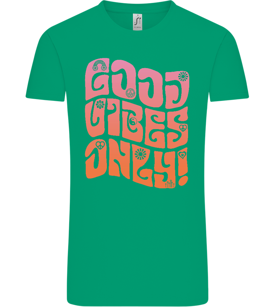 Good Vibes Design - Comfort Unisex T-Shirt_SPRING GREEN_front