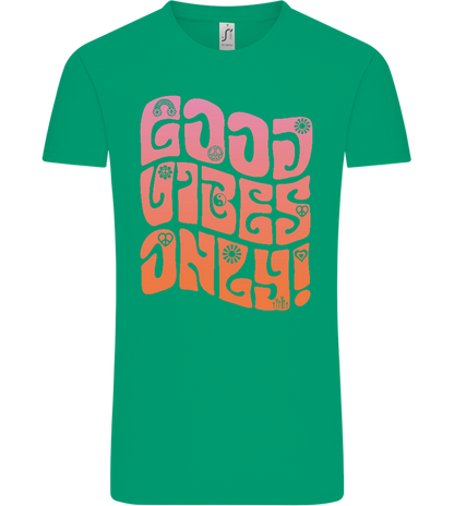 Good Vibes Design - Comfort Unisex T-Shirt_SPRING GREEN_front