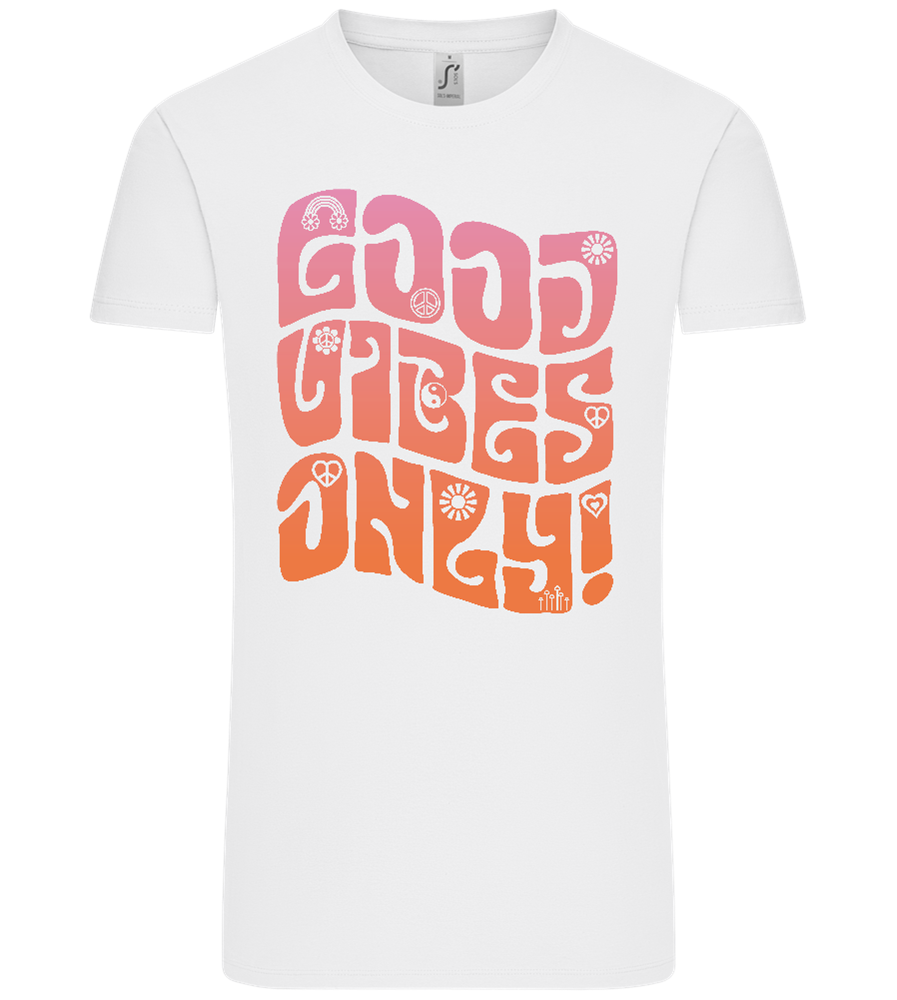 Good Vibes Design - Comfort Unisex T-Shirt_WHITE_front