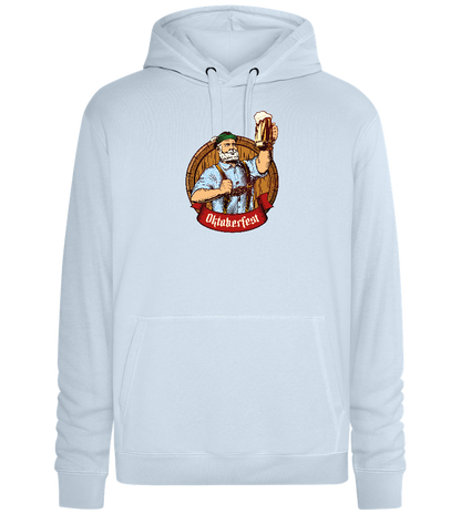 Oktoberfest Man Design - Premium unisex hoodie_CREAMY BLUE_front