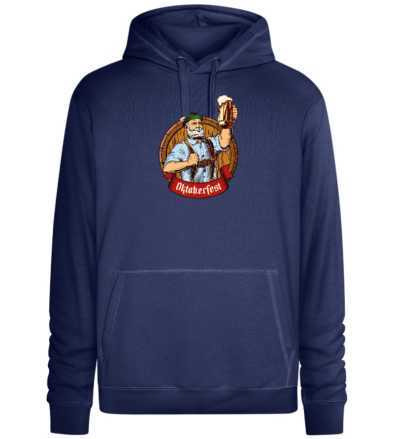 Oktoberfest Man Design - Premium unisex hoodie_DENIM CHINA_front