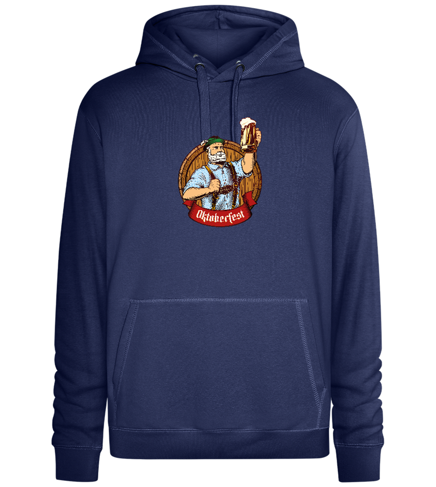 Oktoberfest Man Design - Premium unisex hoodie_DENIM CHINA_front